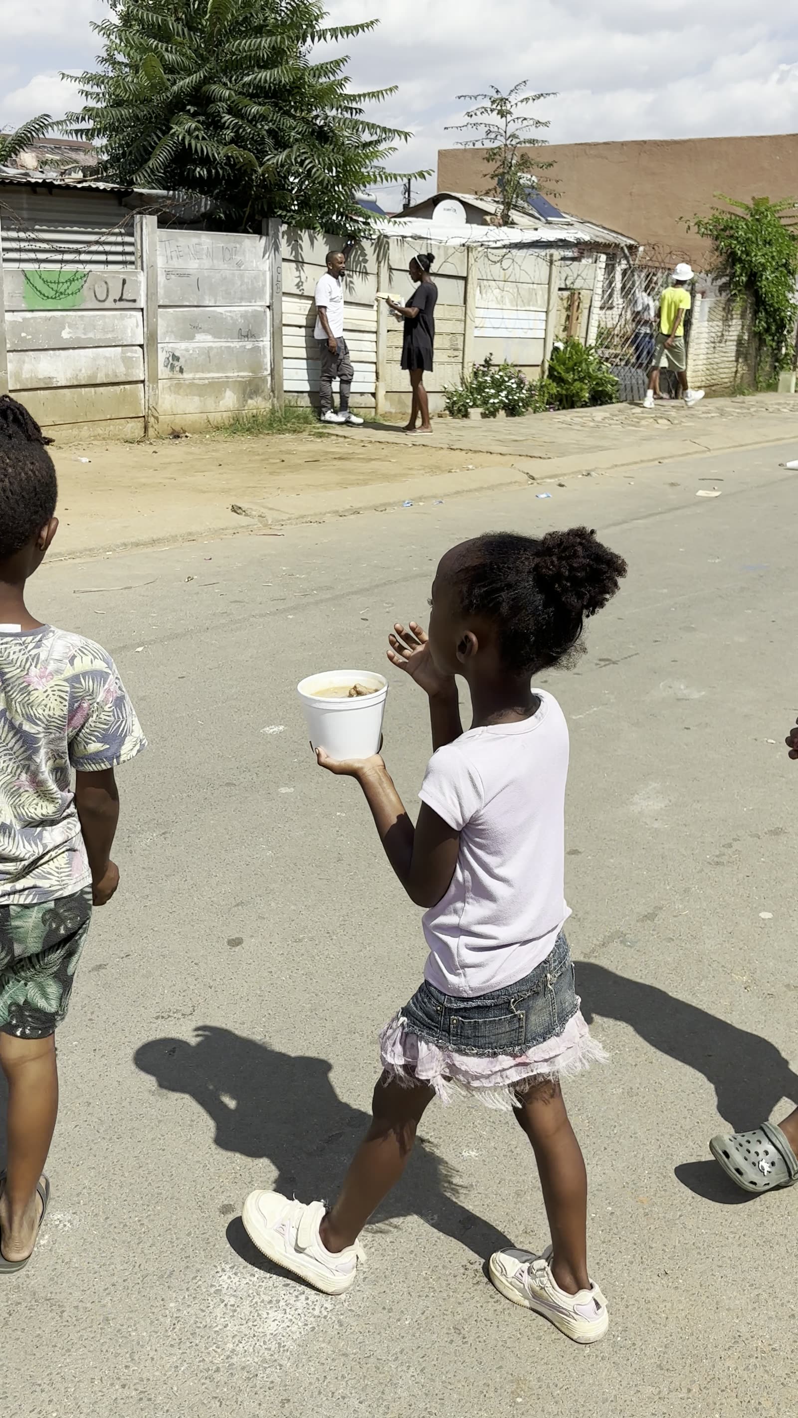 On the ground · with our neighbours